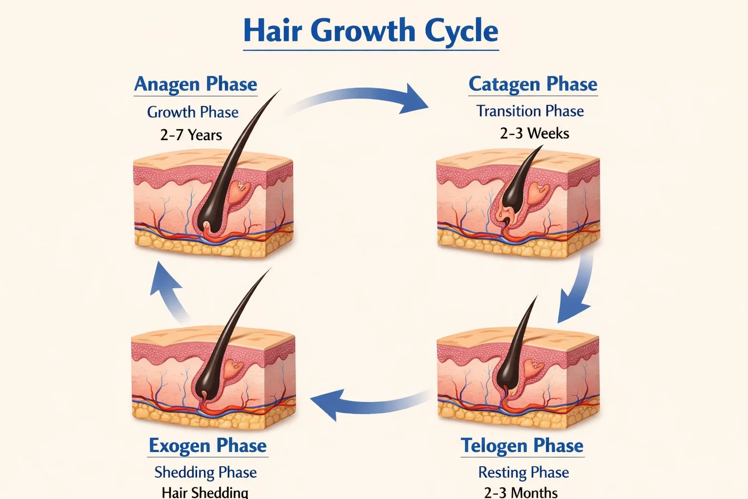 Hair Follicle Growth Cycle