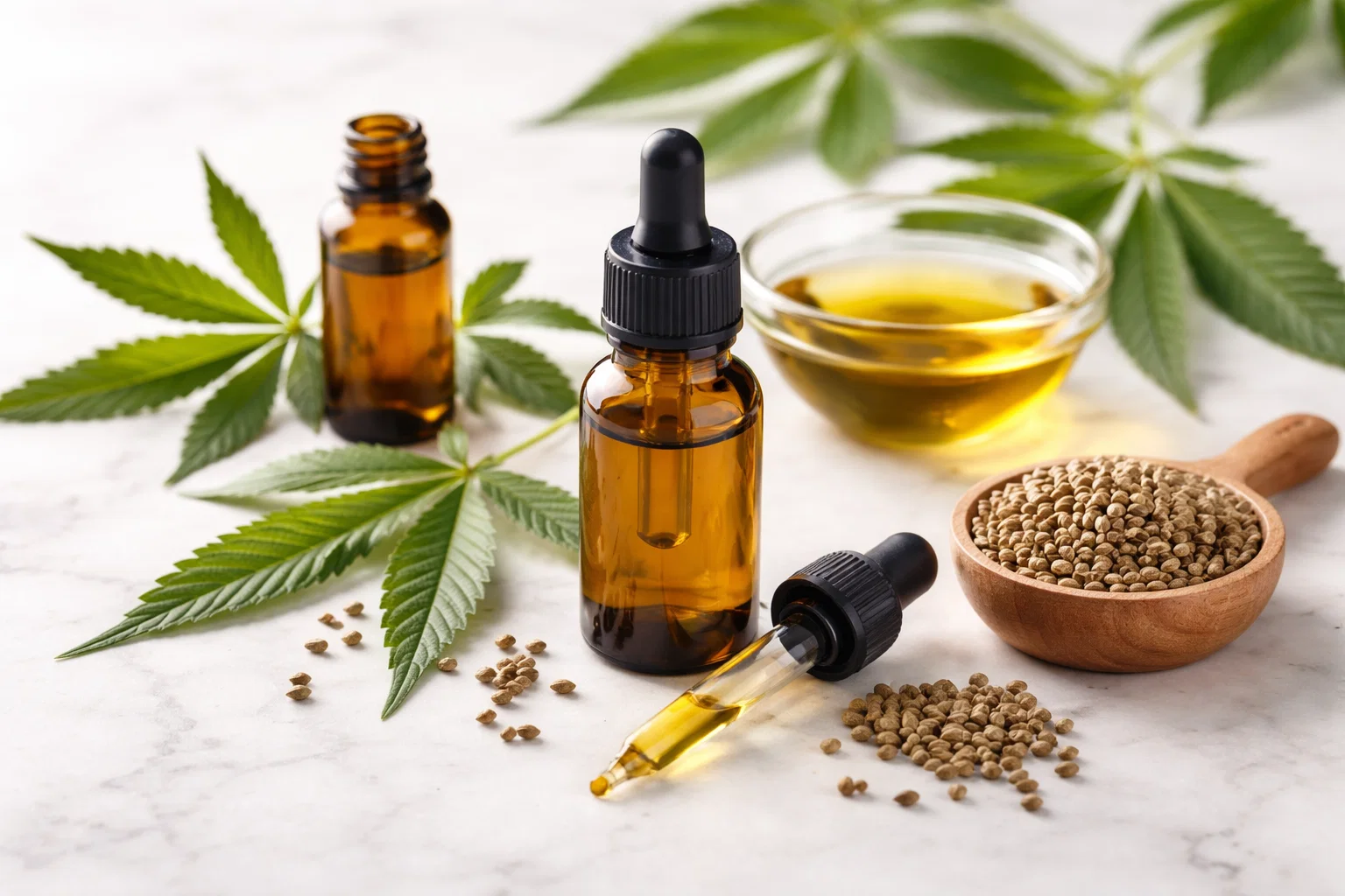Hemp seeds and oil